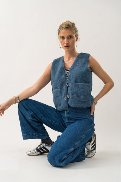 HugoLL Vest SL 29 Dusty Blue - 90019-1014 Thumbnail