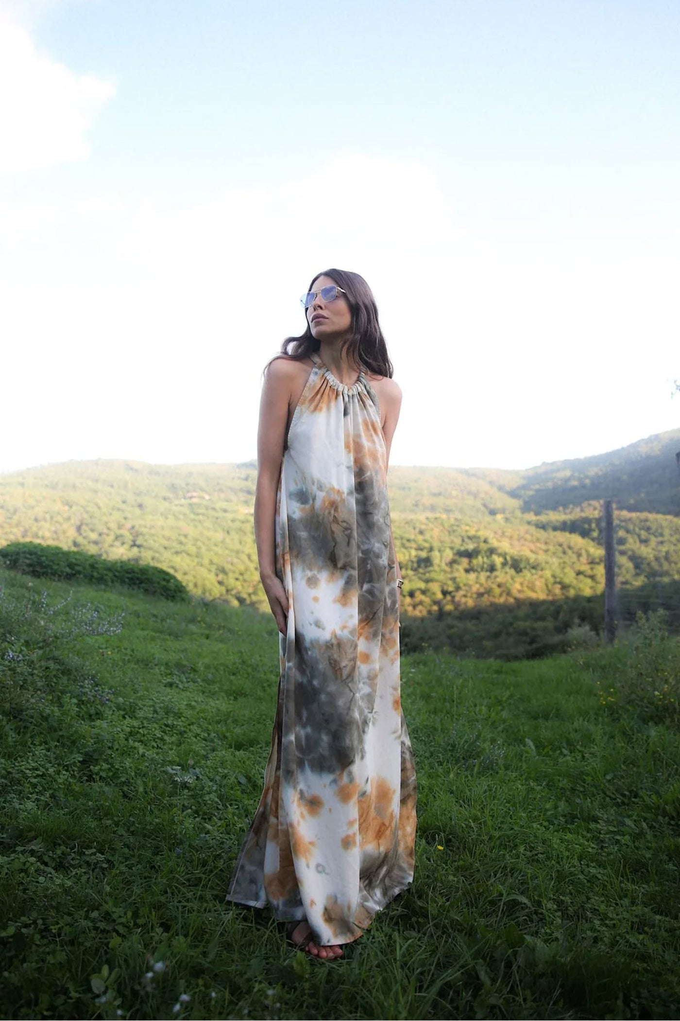 HOPE ABSTRACT HALTER Forest - W25281107
