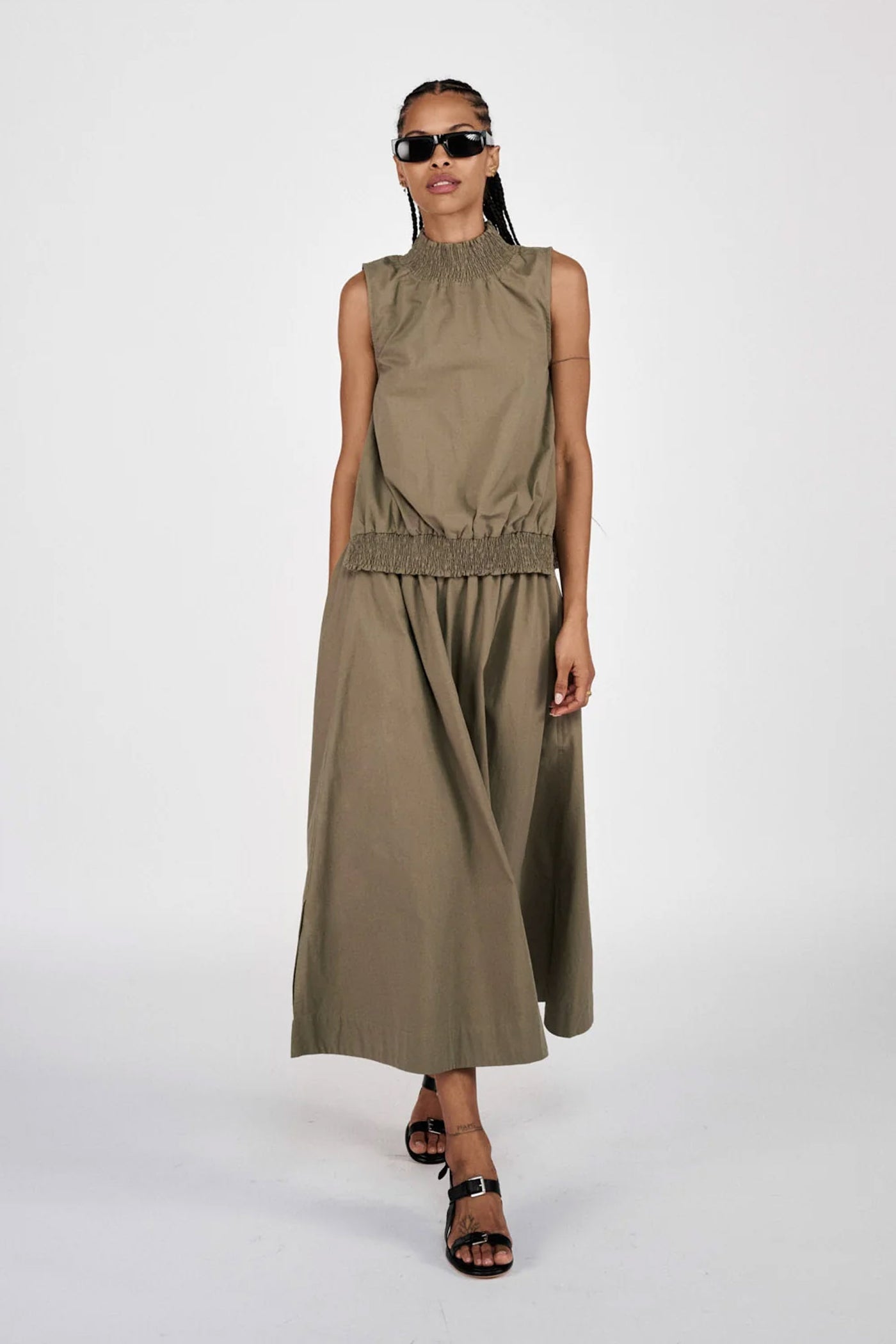 FIOLI POPLIN ARMY - W25285104
