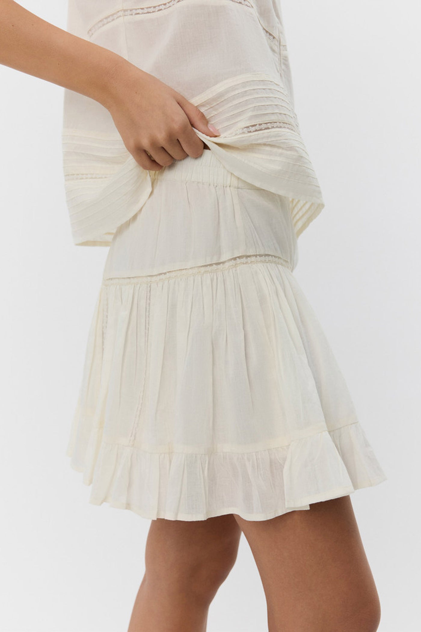 NATTISW SKIRT 0153 Cream - S252110