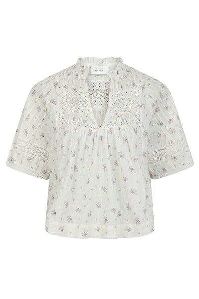 SIAMA DOBBY FLOWER OFF WHITE - 165279 Thumbnail
