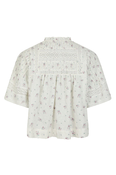 SIAMA DOBBY FLOWER OFF WHITE - 165279 Thumbnail