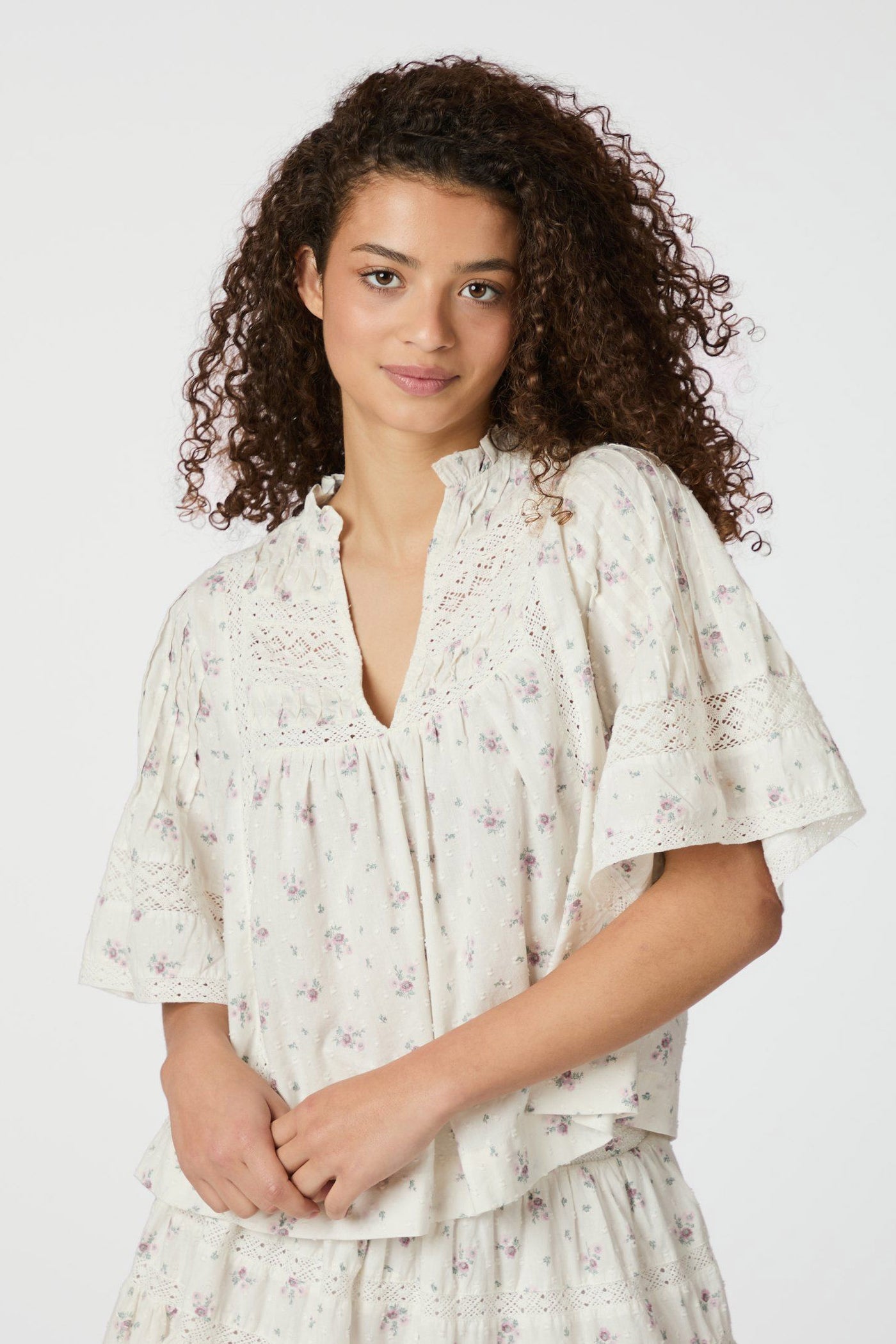 SIAMA DOBBY FLOWER OFF WHITE - 165279