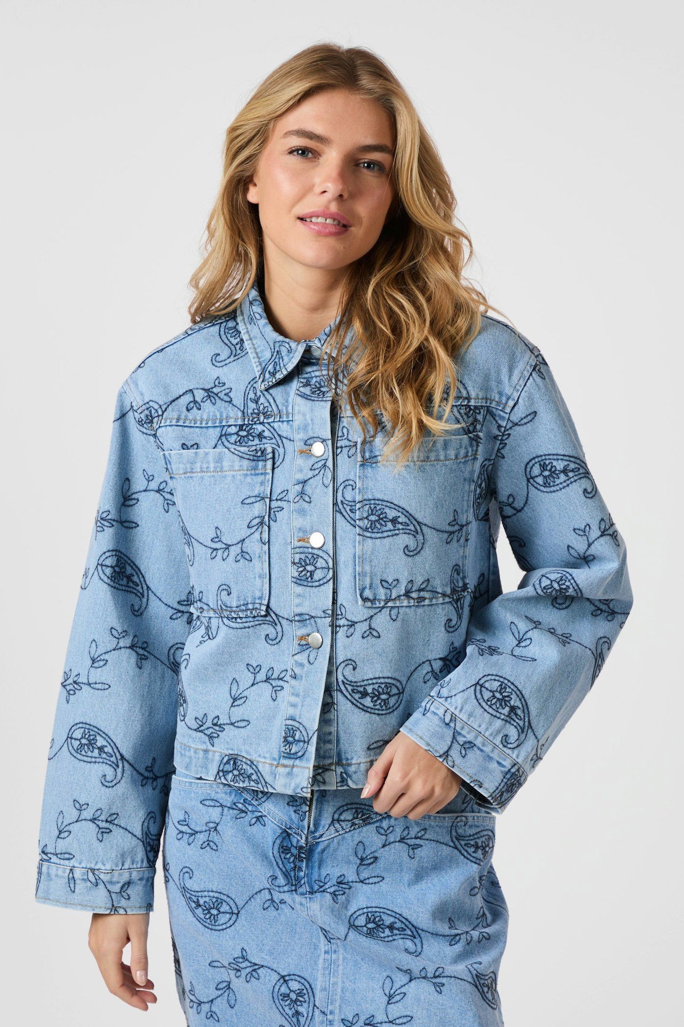 EMILIA EMBRODIERY Blue - 164790