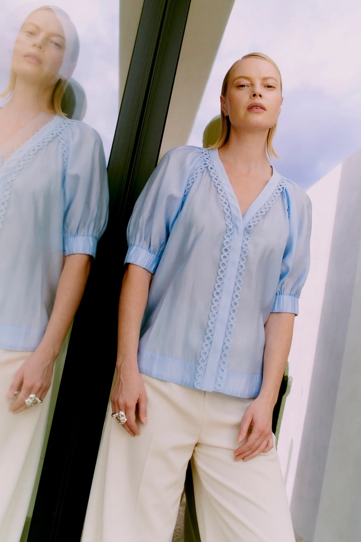 CMMOLLY SHIRT Cashmere Blue - 206203