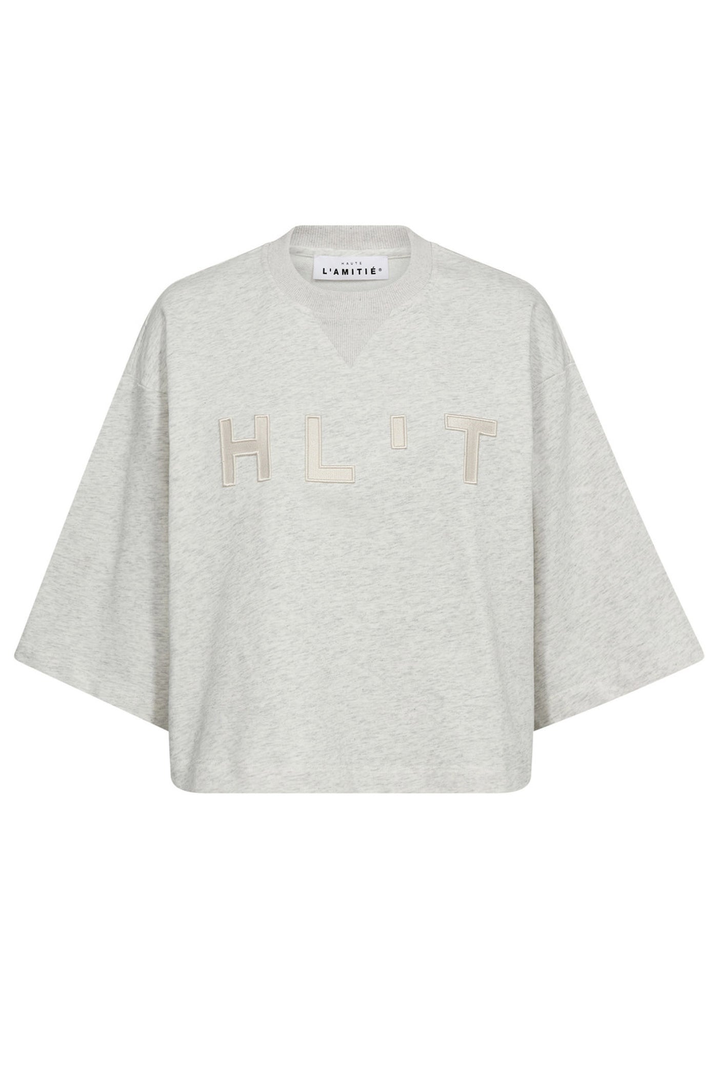 HLT SS Logo Sweat Pearl Melange - HL10171