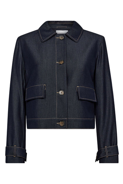 TerryCC Denim Jacket 555-Dark denim - 30325 Thumbnail