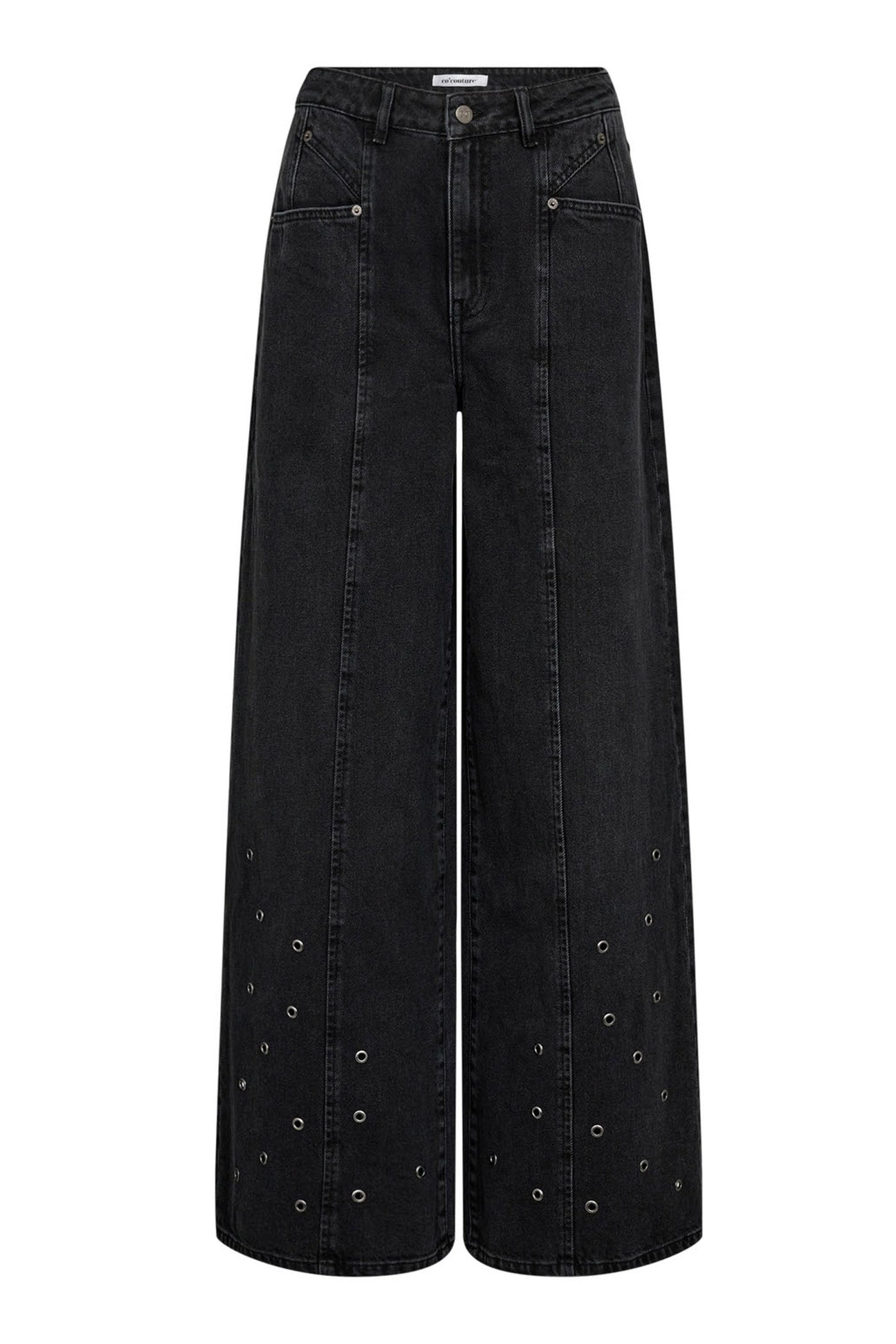 SifCC Eyelet Wide LL Jeans 96-Black - 31587