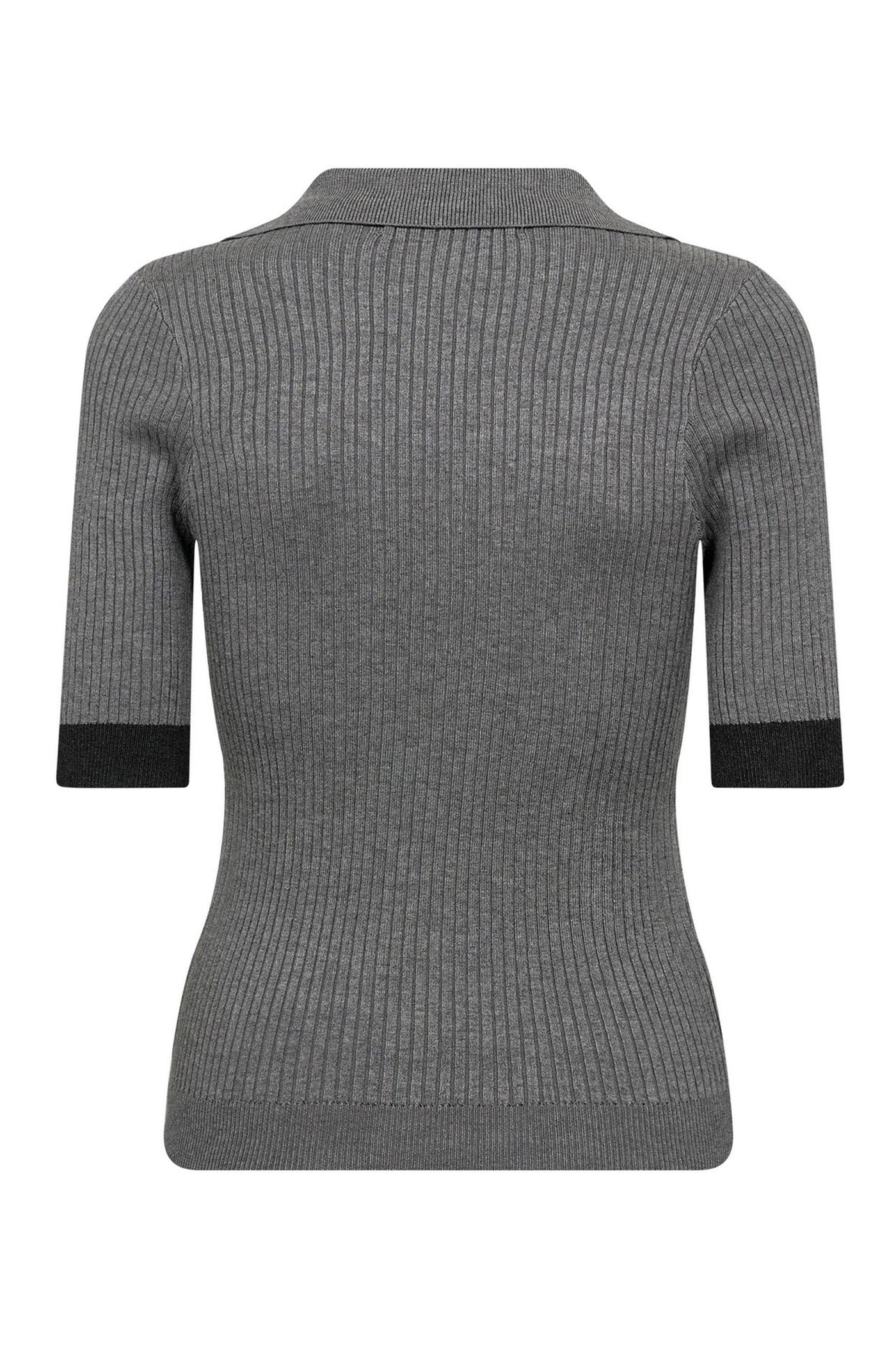 BonnyCC Polo SS Knit 139-Mid Grey - 32205