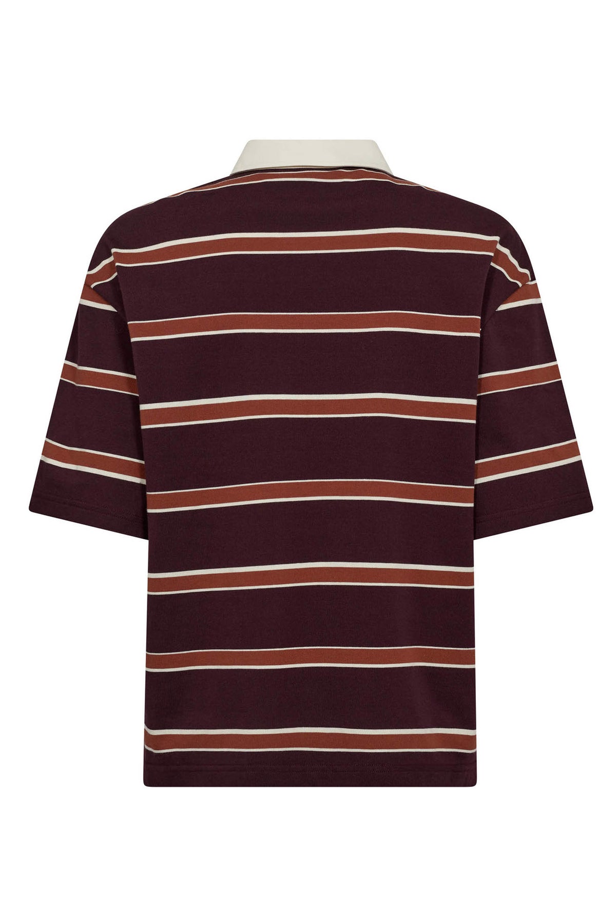 AugustaCC Stripe Polo Tee 87-Winered - 33175