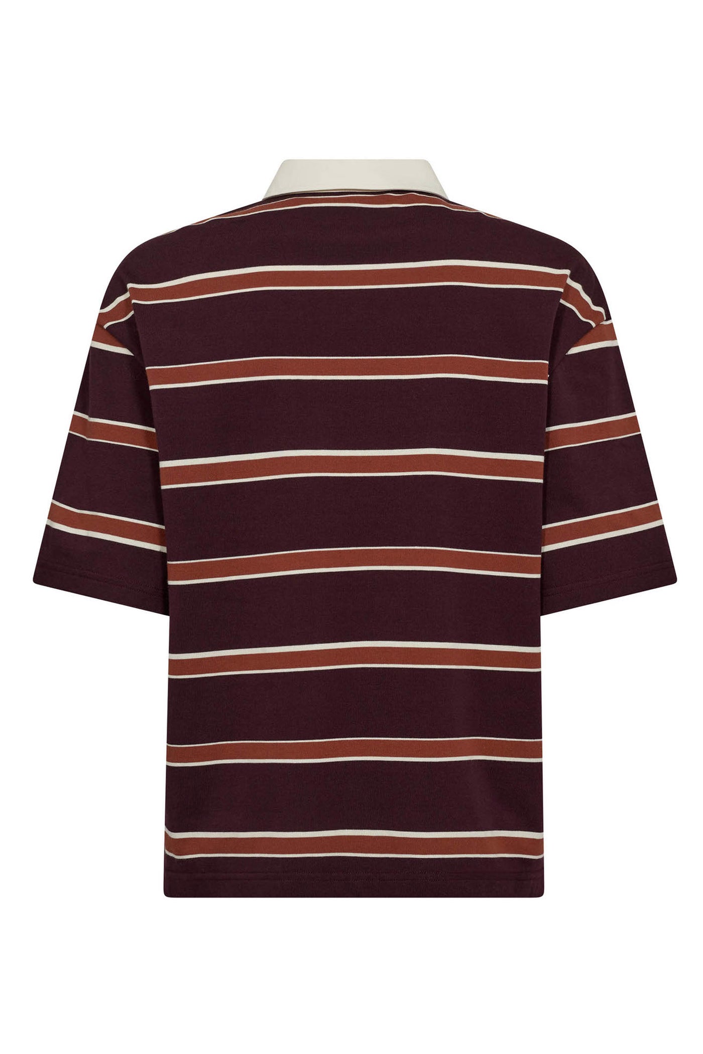 AugustaCC Stripe Polo Tee 87-Winered - 33175