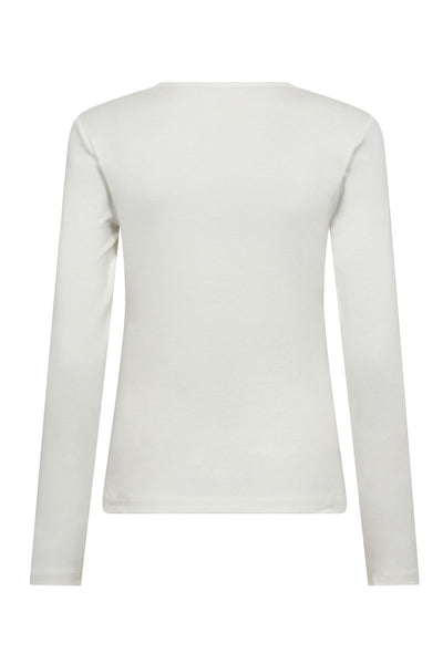 GrannyCC Embroidery LS Tee 11-Off white - 33180 Thumbnail