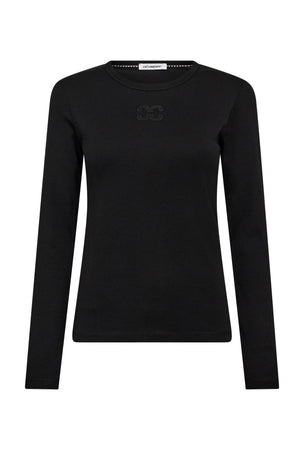 GrannyCC Embroidery LS Tee 96-Black - 33180
