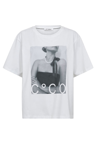 SiaraCC Pearl Necklace Box Tee 4000-White - 33182 Thumbnail