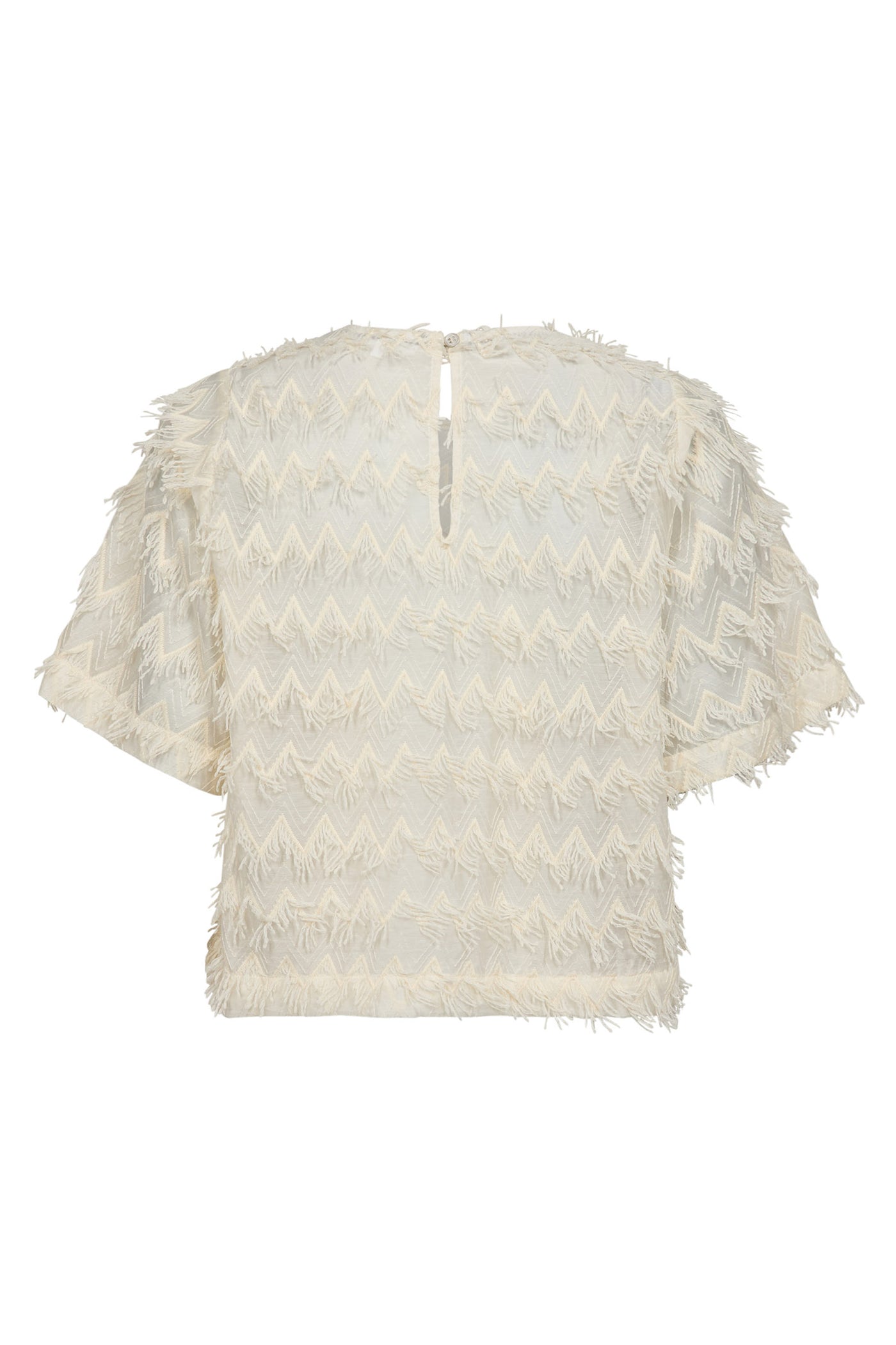 TriangleCC SS Blouse 11-Off white - 35765