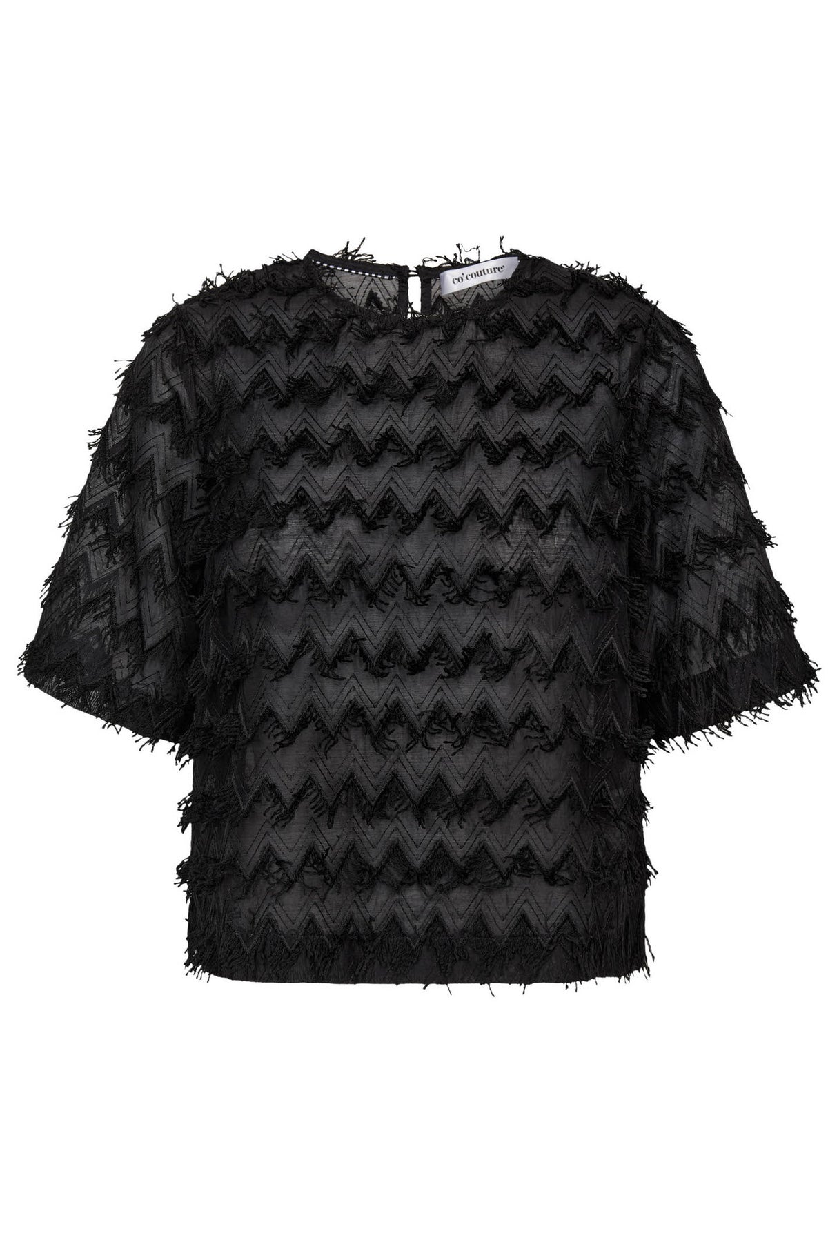TriangleCC SS Blouse 96-Black