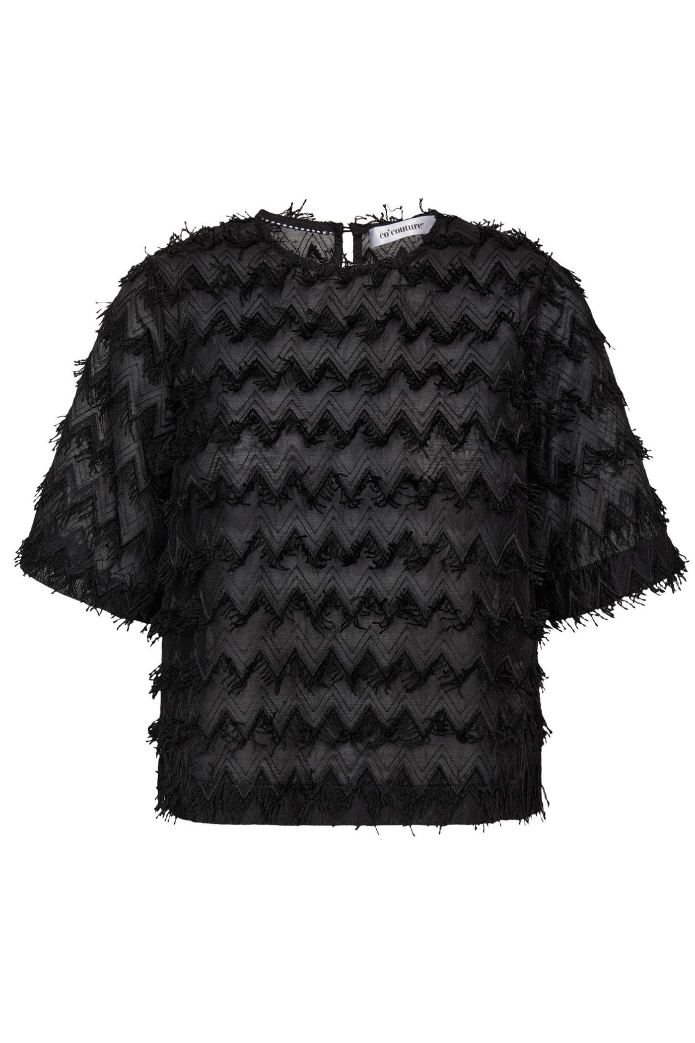 TriangleCC SS Blouse 96-Black