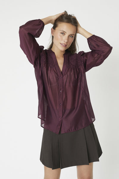 TaffyCC Smock V-Shirt 87-Winered - 35807 Thumbnail