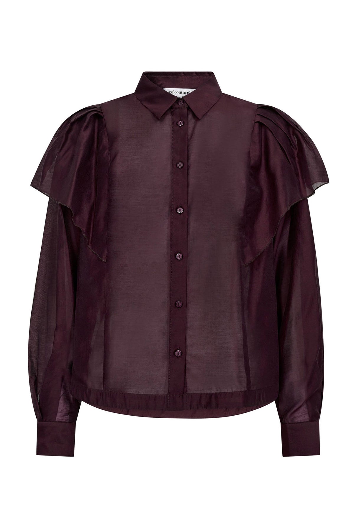 TaffyCC Frill Shirt 87-Winered - 35821