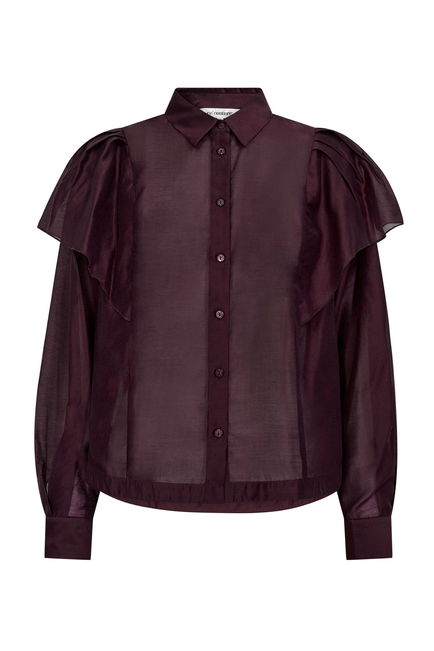 TaffyCC Frill Shirt 87-Winered - 35821