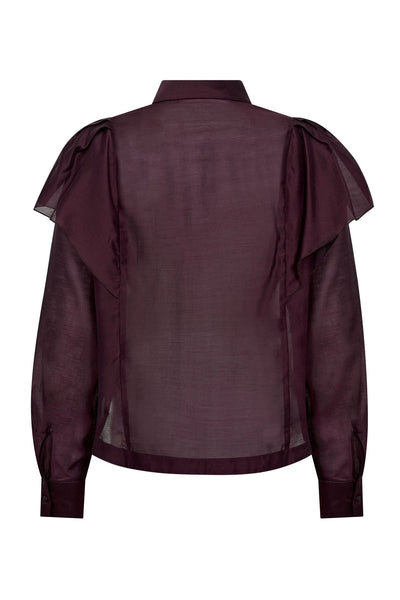 TaffyCC Frill Shirt 87-Winered - 35821 Thumbnail