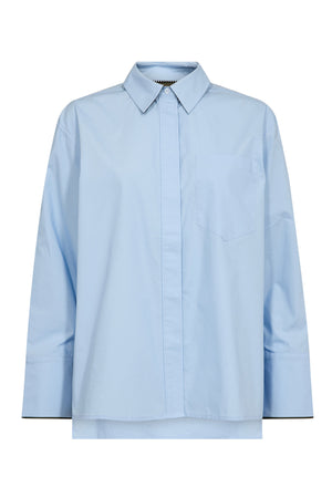 DonnaCC Fold Cuff Shirt 23-Pale Blue - 35862