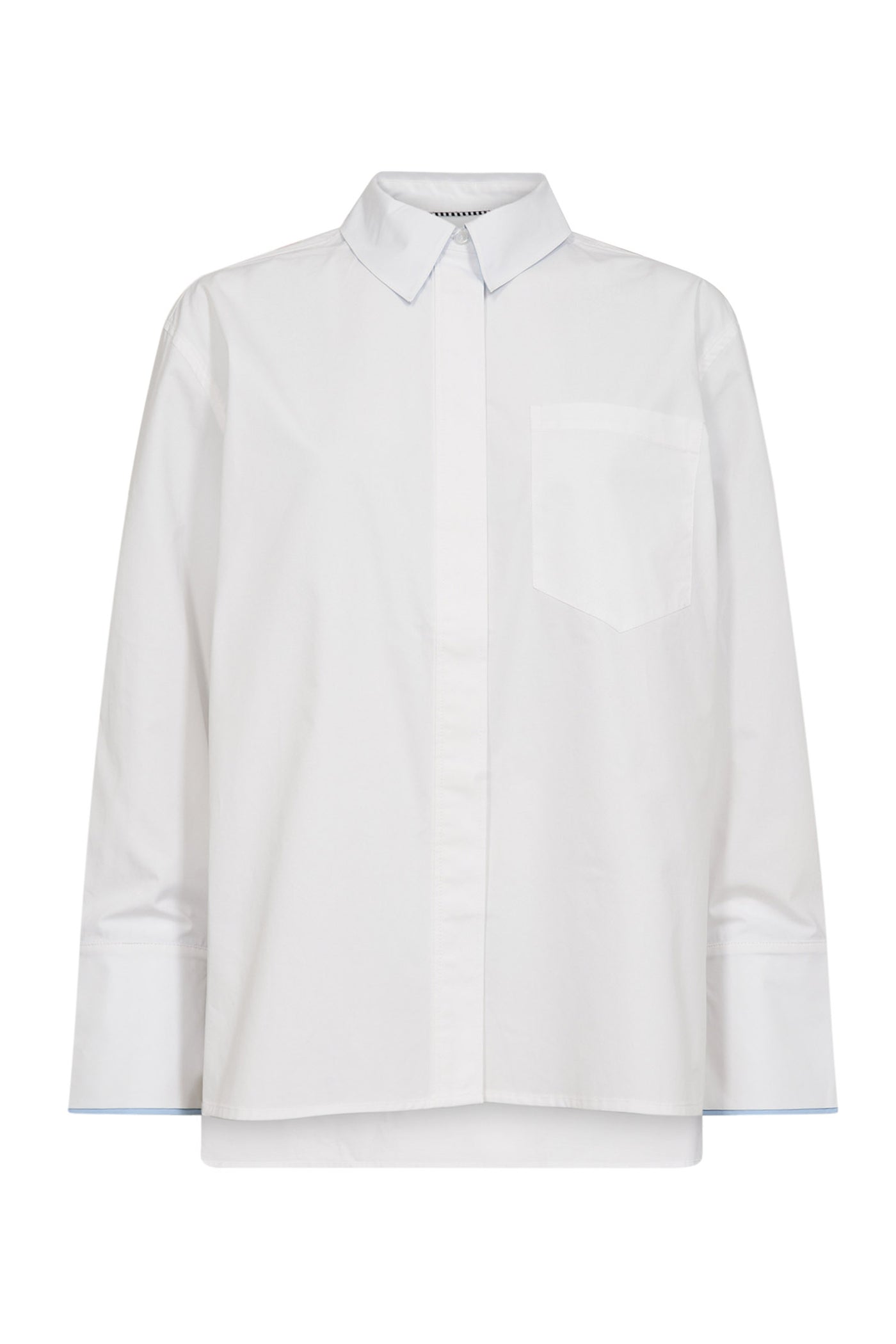 DonnaCC Fold Cuff Shirt 4000-White