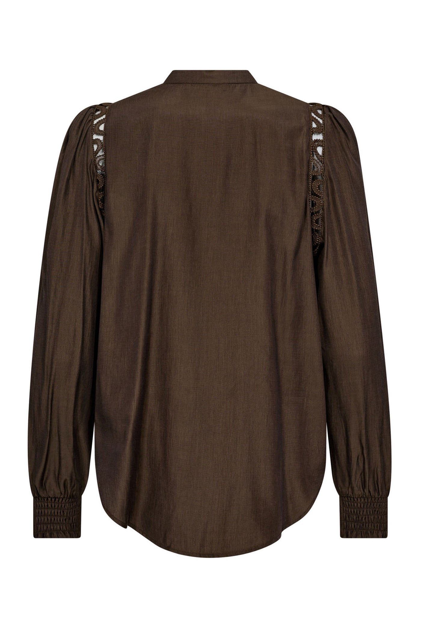 AilaCC Lace Shirt 83-Mocca - 35867