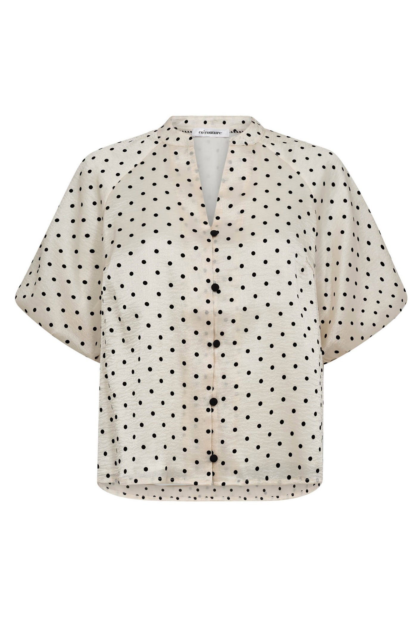 DilanCC Dot SS V-Shirt 108-Powder - 35869