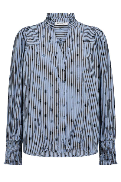 TrixieCC Dot V-Shirt 17-Blue - 35871 Thumbnail