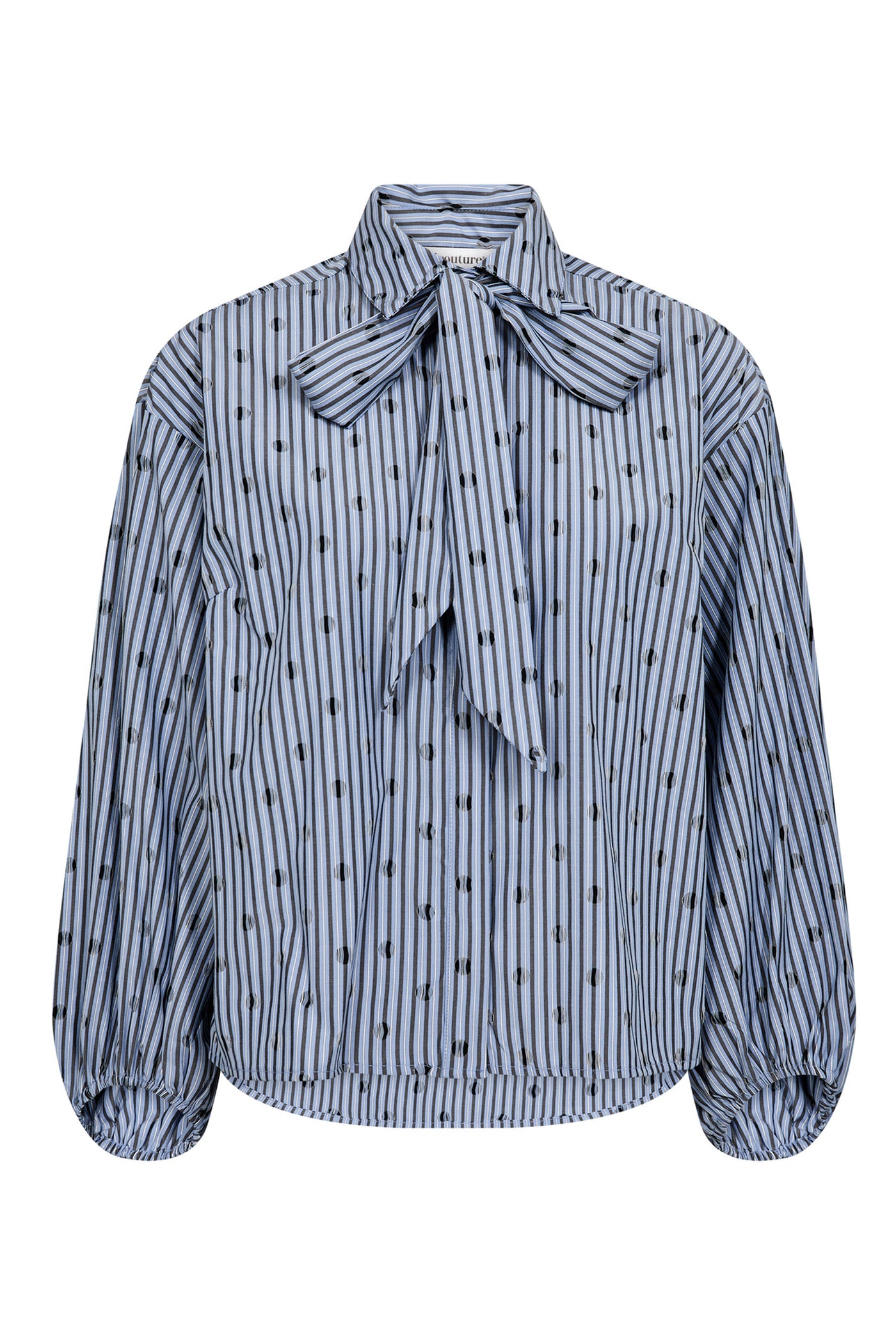 TrixieCC Dot Bow Shirt 17-Blue - 35872