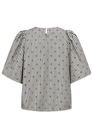 TrixieCC Dot Blouse 138-Light Grey - 35873