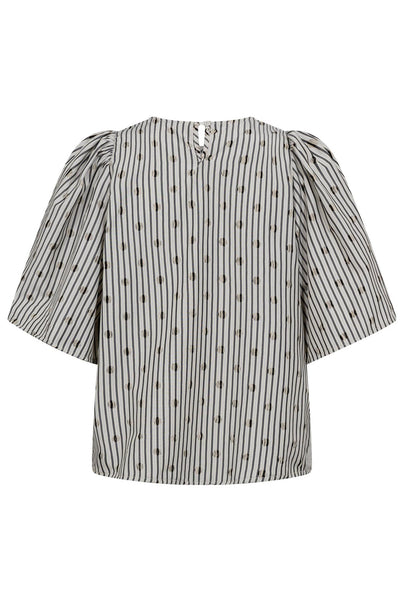 TrixieCC Dot Blouse 138-Light Grey - 35873 Thumbnail