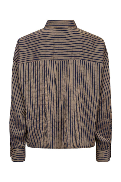 CalviaCC Stripe Shirt 120-Navy - 35887 Thumbnail
