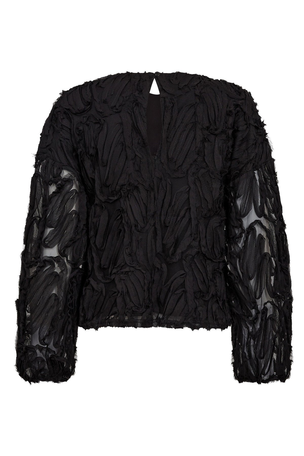 ShaniaCC Fluffy Blouse 96-Black - 35889