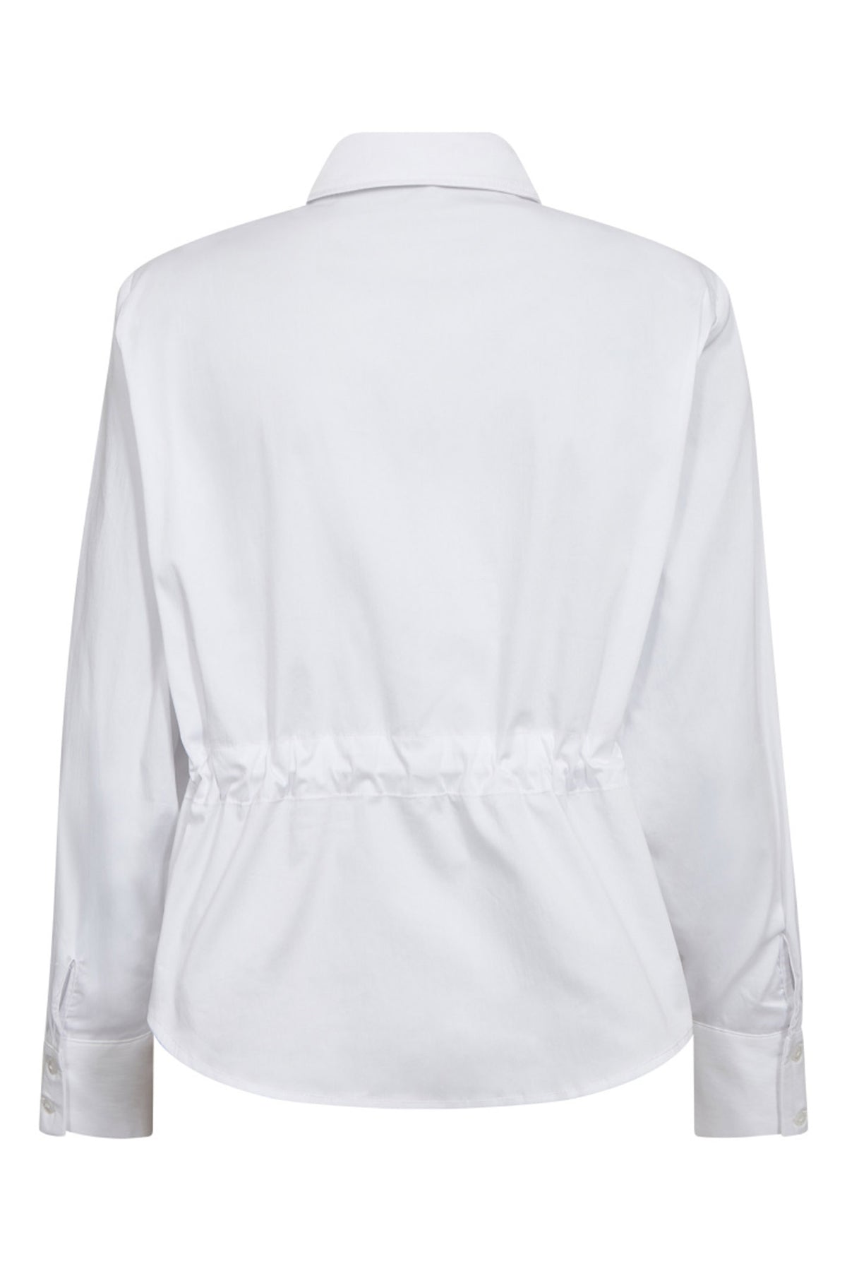 SannaCC Tie Waist Shirt 4000-White - 35893