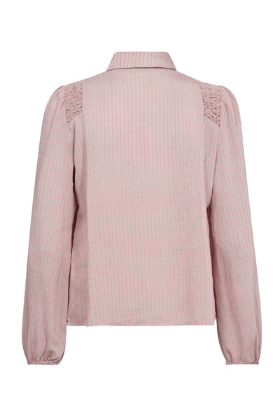 ViolaCC Smock Shirt 4543-Pale pink - 35897 Thumbnail