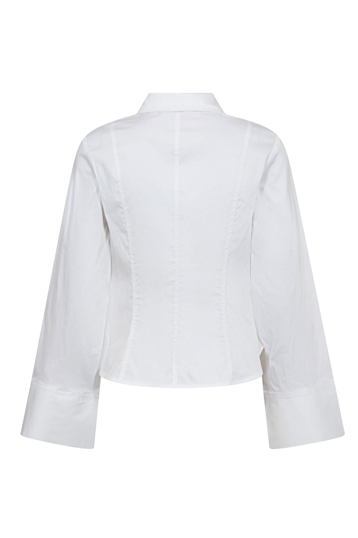 SannaCC Bell Sleeve Shirt 4000-White - 35903