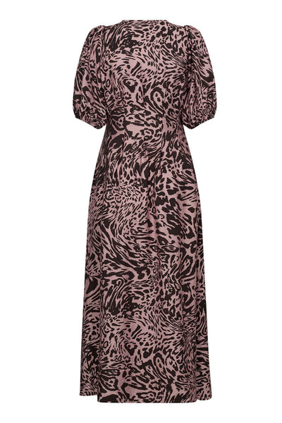 MerylCC Pleat Dress 103-Old Rose - 36514 Thumbnail