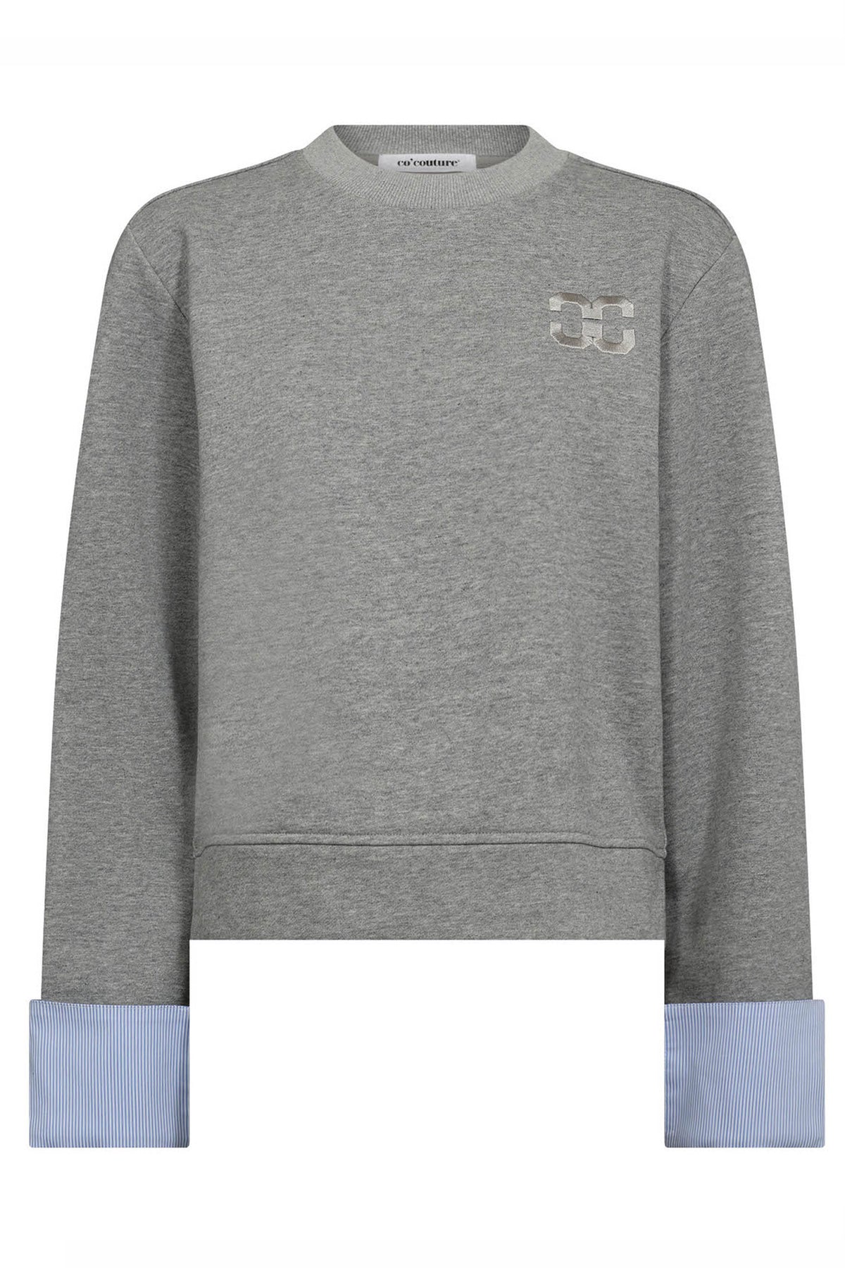 DaniellaCC Cuff Sweat 57-Grey Melan - 37035