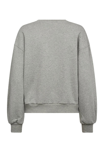 ZoeCC Coco Embroidery Sweat 57-Grey Melan - 37039 Thumbnail