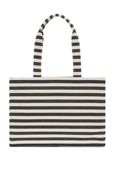 LARA TOTE Black/Nature Stripe - A-13-11091 Thumbnail