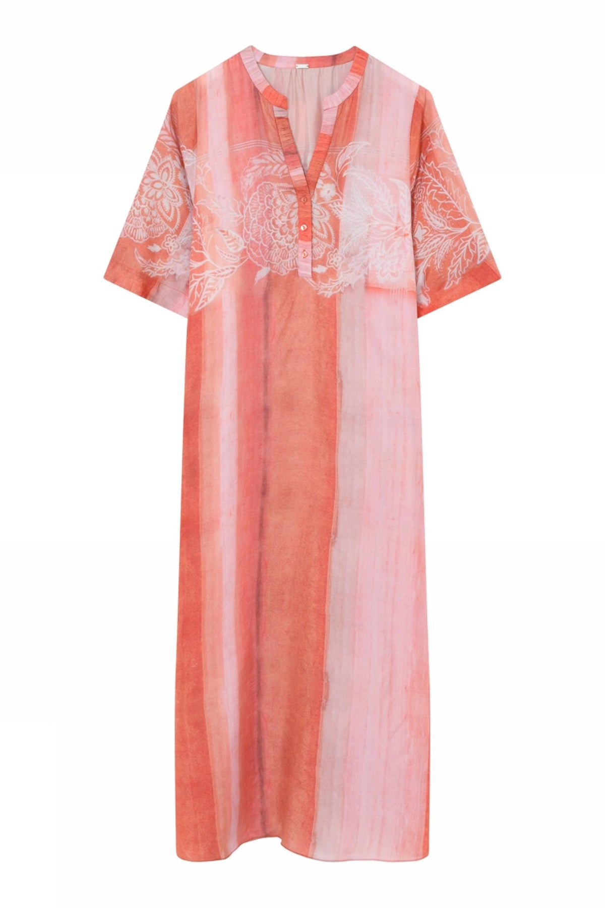 Anika, long dress with belt 85656-Or. Tulip - 57521/7355