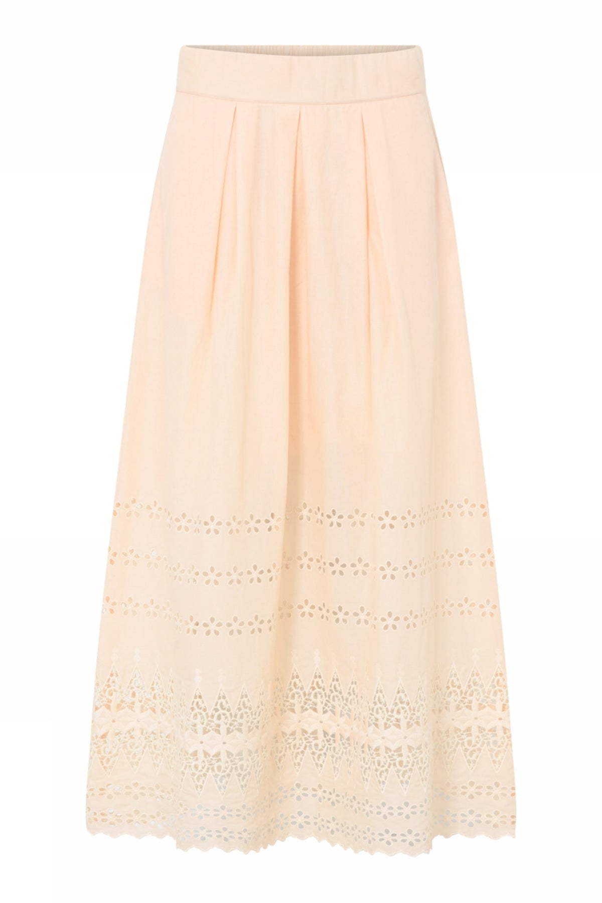 Mabell, long pleated skirt 2016-Cream - 57556/7578