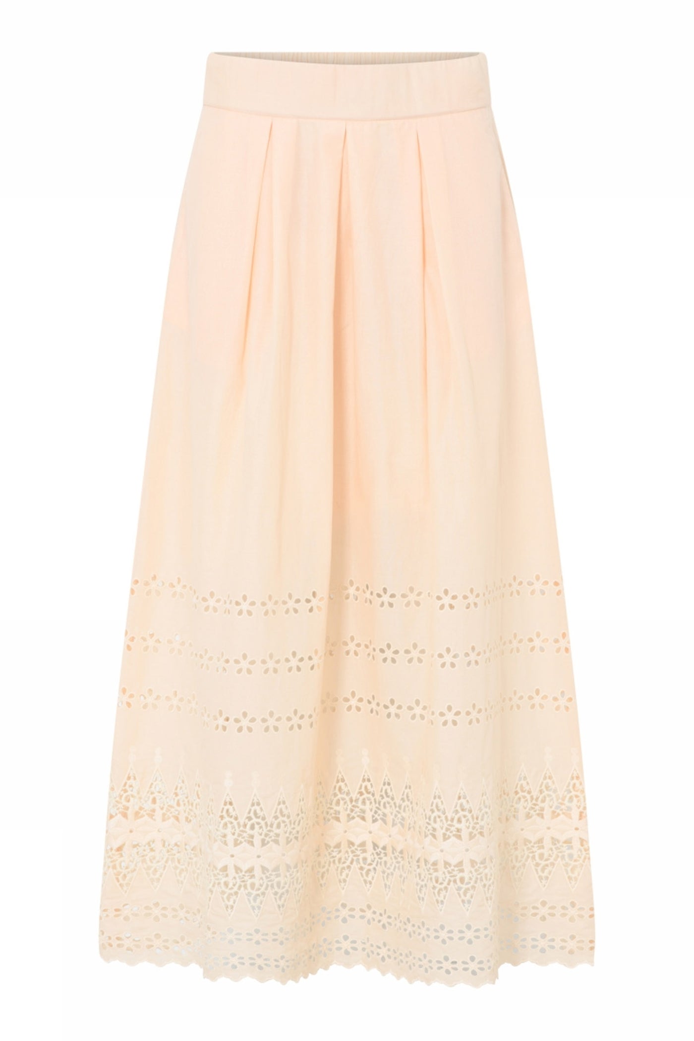 Mabell, long pleated skirt 2016-Cream - 57556/7578
