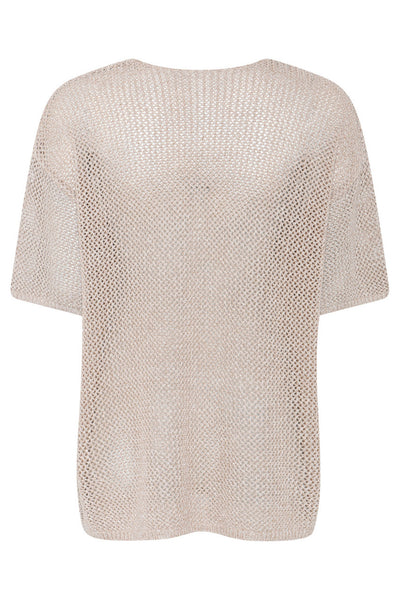 BoxwoodBBTasja knit Beige w lurex - BBW4599 Thumbnail
