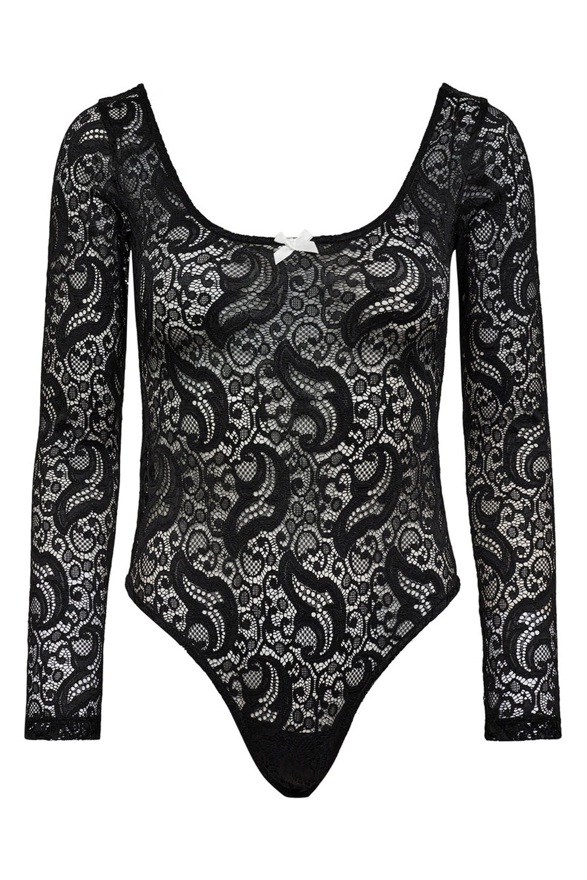 Summer Lace LS Body Black - HL10107
