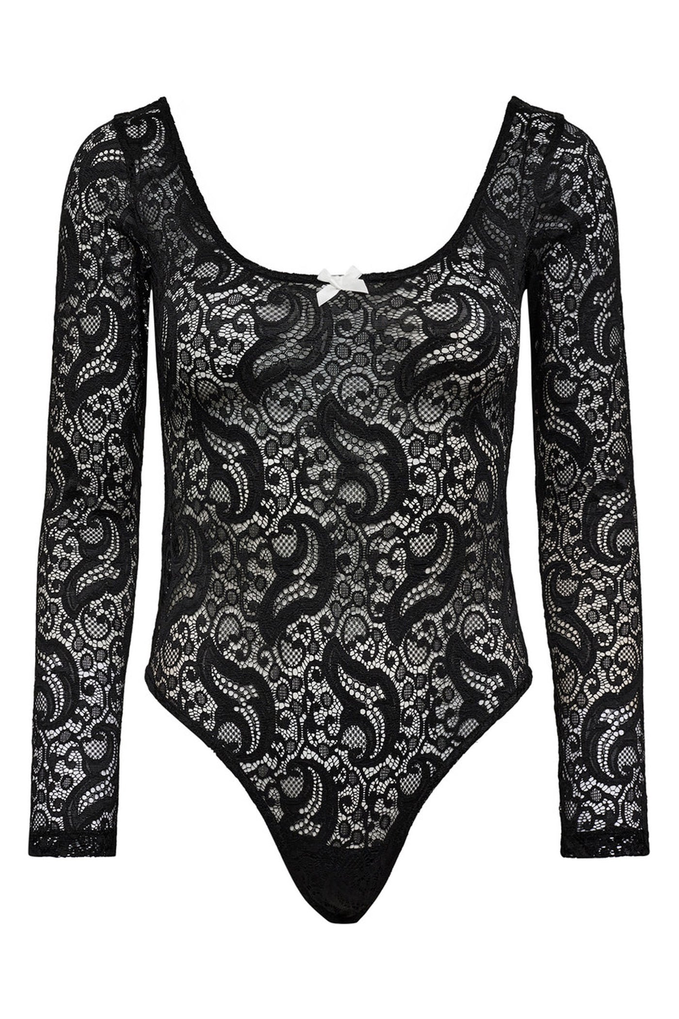 Summer Lace LS Body Black - HL10107