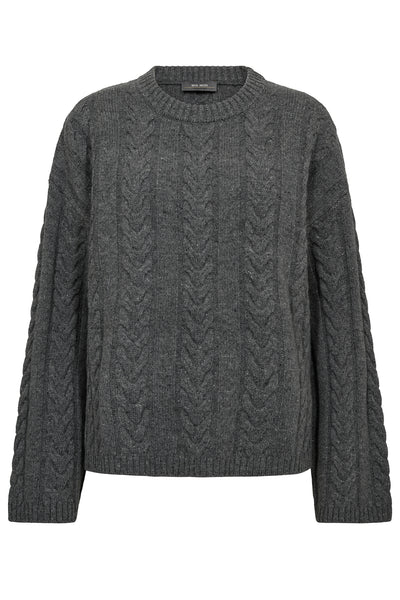 MMBryndis Crewneck Knit Mockingbird - 173220 Thumbnail