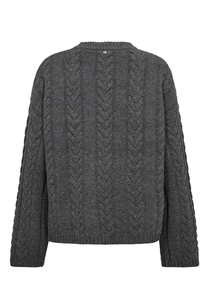 MMBryndis Crewneck Knit Mockingbird - 173220 Thumbnail